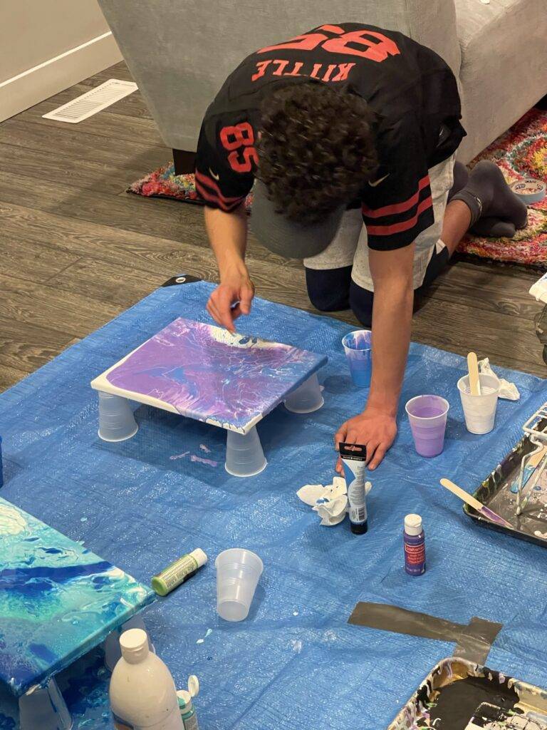 Acrylic Pouring Classes and Parties Love Acrylic Painting