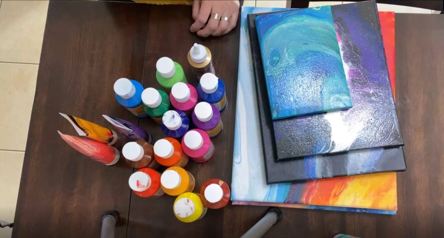 Thinning Acrylic Paint for Pour Painting the Correct Way Fluid Texture Art Love Acrylic Painting