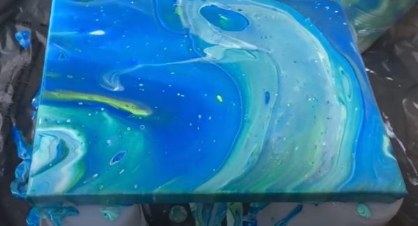 Dirty Flip Cup Pour Painting Tutorial with Video for Beginners - Fluid ...